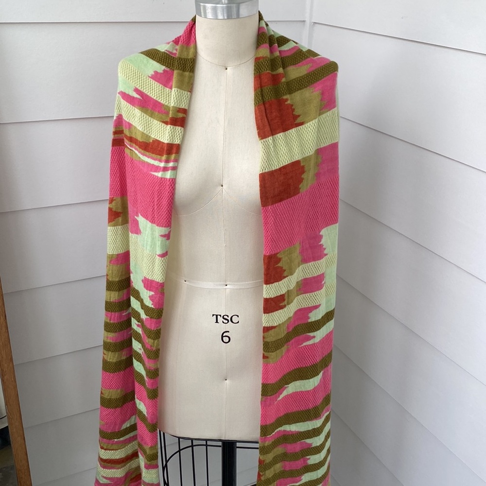Missoni Cashmere Striped Wrap Scarf Made in Italy